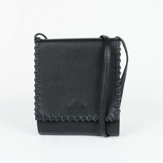 YSL イヴサンローラン レースアップレザーショルダーバッグ ブラック ヴィンテージの商品画像