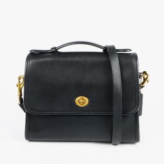 COACH コーチ ターンロック2WAYフラップショルダーバッグ ブラック ヴィンテージの商品画像
