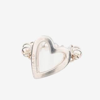<img class='new_mark_img1' src='https://img.shop-pro.jp/img/new/icons8.gif' style='border:none;display:inline;margin:0px;padding:0px;width:auto;' />GUCCI グッチ ハートボールチェーンリング シルバー ヴィンテージの商品画像