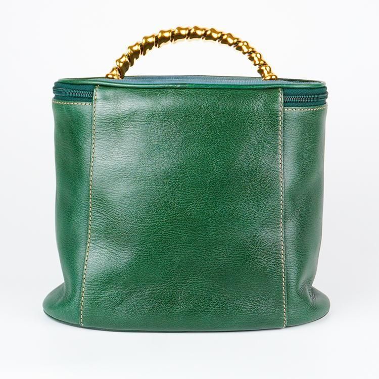 稀少☆ LOEWE ロエベ ベラスケス バニティバッグ グリーン 緑 稀少☆ LOEWE ロエベ ベラスケス バニティバッグ グリーン 緑
