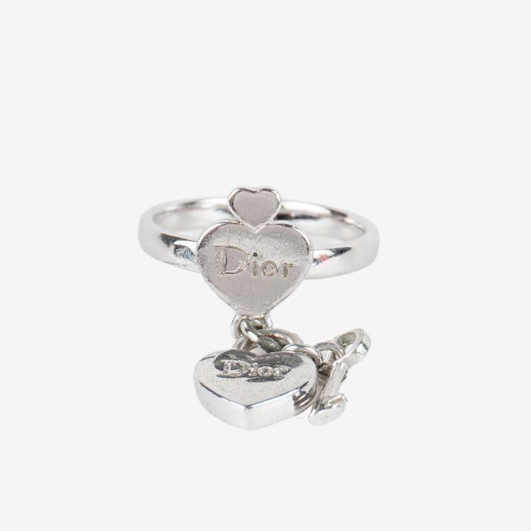 Dior ハート型ロック付きリング 楽天市場】ディオール ダイヤモンド ピンキー リング 0.268ct