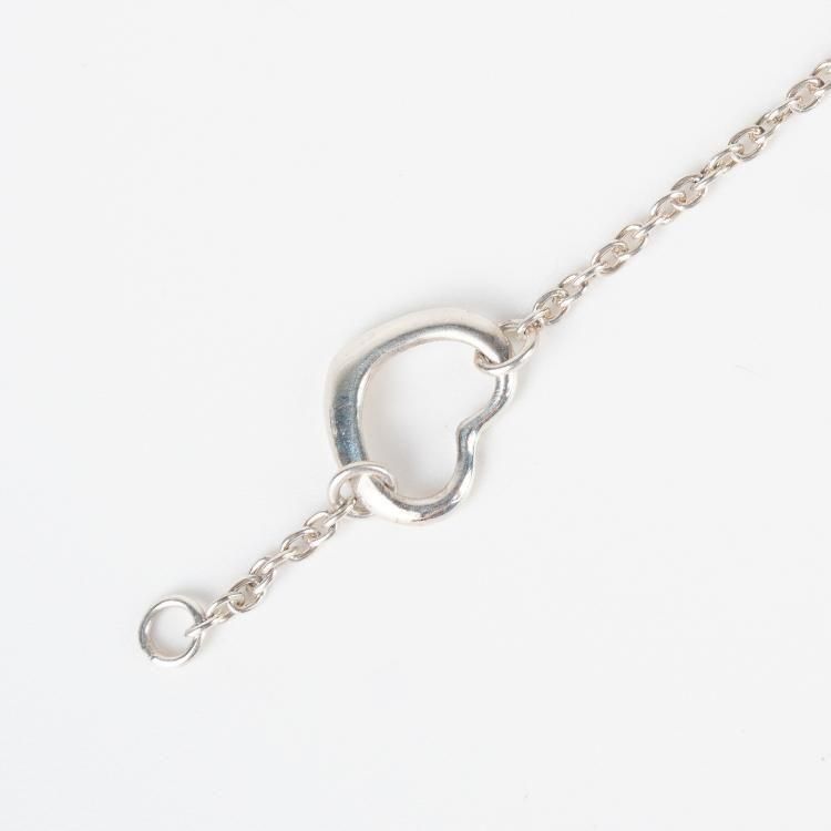 新作★SALE【Tiffany & Co】オープンハートブレスレットシルバー エルサ・ペレッティ™ オープン ハート ブレスレット シルバー