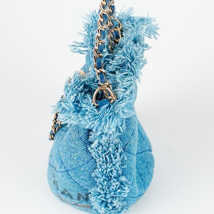 CHANEL シャネル マトラッセデニムミニバケットショルダーバッグ