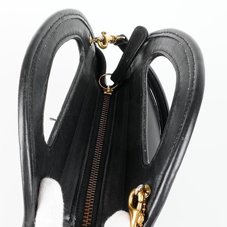 コーチ　 ハーフムーン　2WAY ワンショルダー 半月バッグ　海外　coach COACH コーチ ハーフムーン2WAYショルダーバッグ ブラック