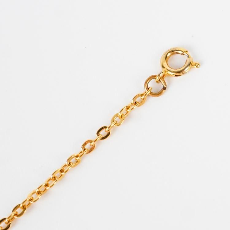 Dior ディオール オーバルロゴブレスレット ゴールド