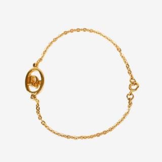 Dior ディオール オーバルロゴブレスレット ゴールド ヴィンテージの商品画像