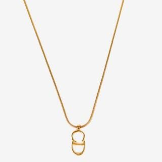Dior ディオール CDロゴプレートネックレス ゴールド ヴィンテージの商品画像