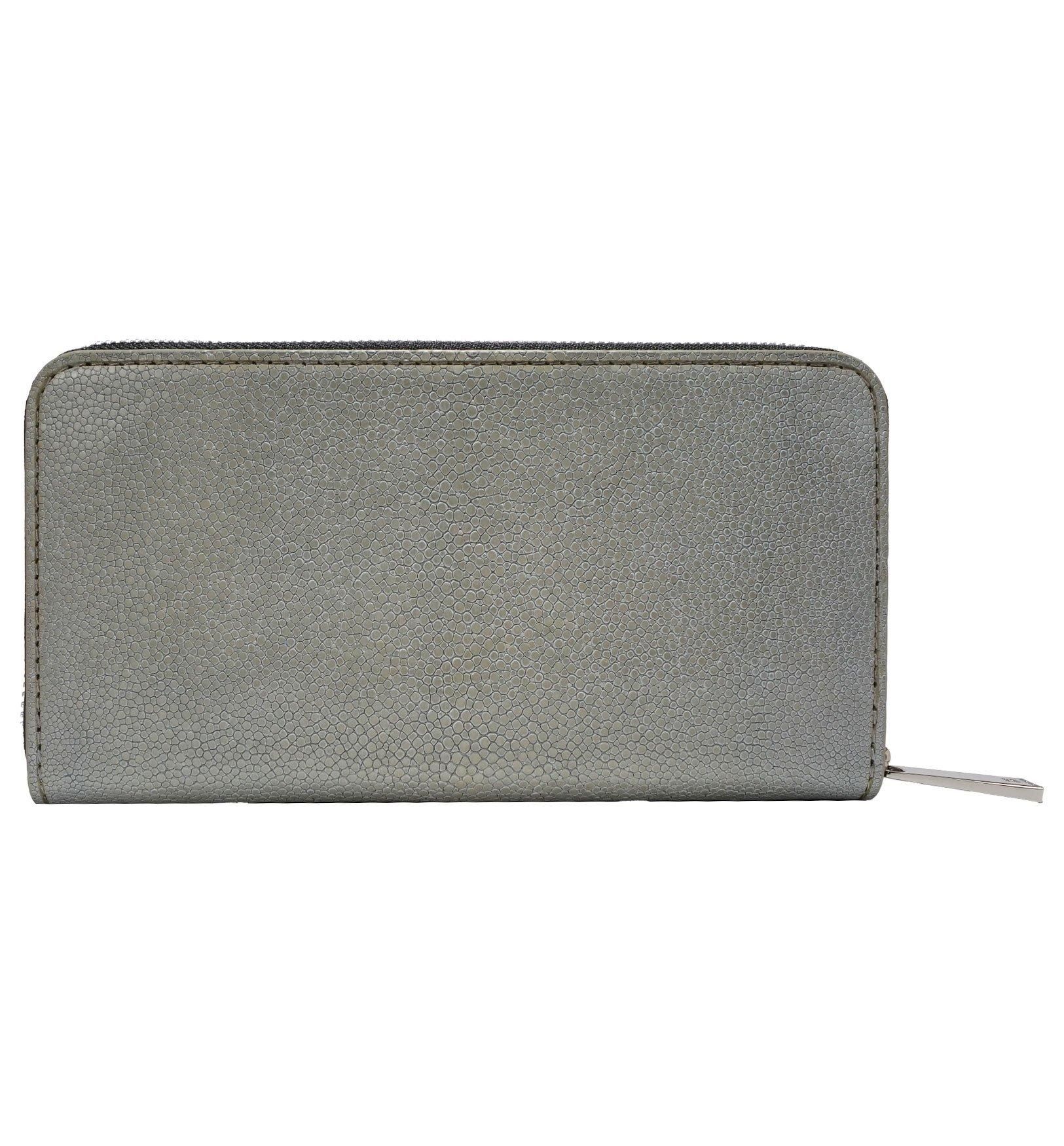 ガルーシャ(エイ革) 長財布 コの字ファスナー グレー色(灰色) 楽天市場】Revetta エイ革 長財布 財布 内側ワインレッドレザー YKK製