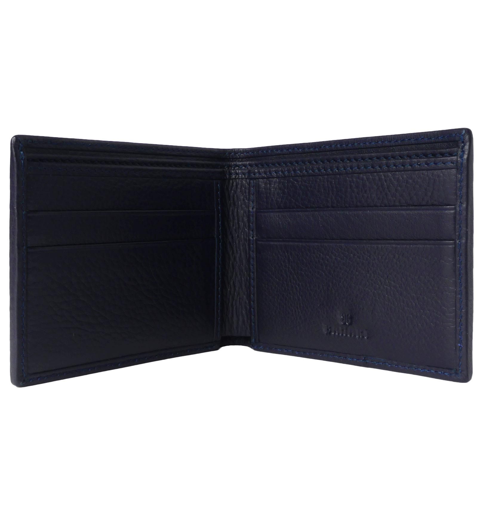 ショート 財布 ポリッシュ ネイビー - BAHARI - ショート 財布 ポリッシュ ネイビー - BAHARI -