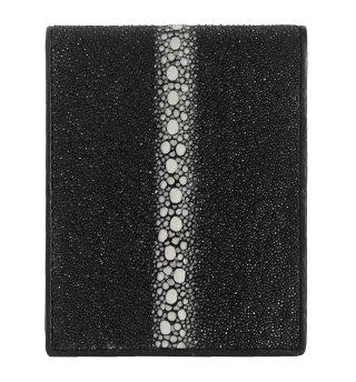 ガルーシャ ショート財布（連石） キャビア ブラック