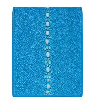ガルーシャ ショート財布（連石）ポリッシュ ターコイズブルー