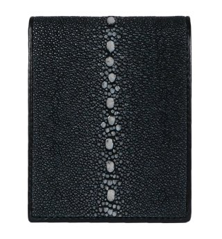 ガルーシャ ショート財布（連石）ポリッシュ ブラック
