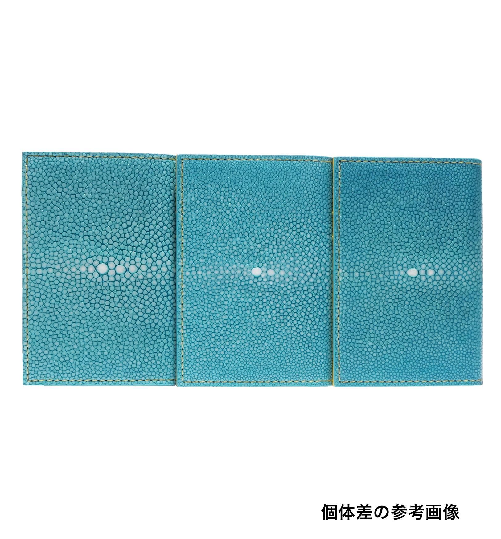 ガルーシャ 名刺入れ ポリッシュ ターコイズブルー - BAHARI -