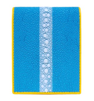 ガルーシャ ショート財布（連石）キャビア ターコイズブルー