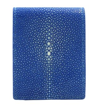 ショート 財布 (コインケースあり) ブルー