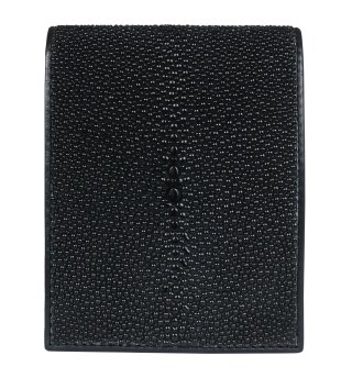 ショート 財布 (コインケースあり) キャビア ブラック