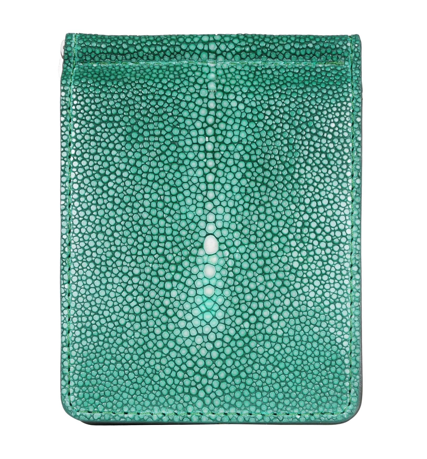 未使用】バハリマネークリップポリッシュ加工ガルーシャターコイズブルー