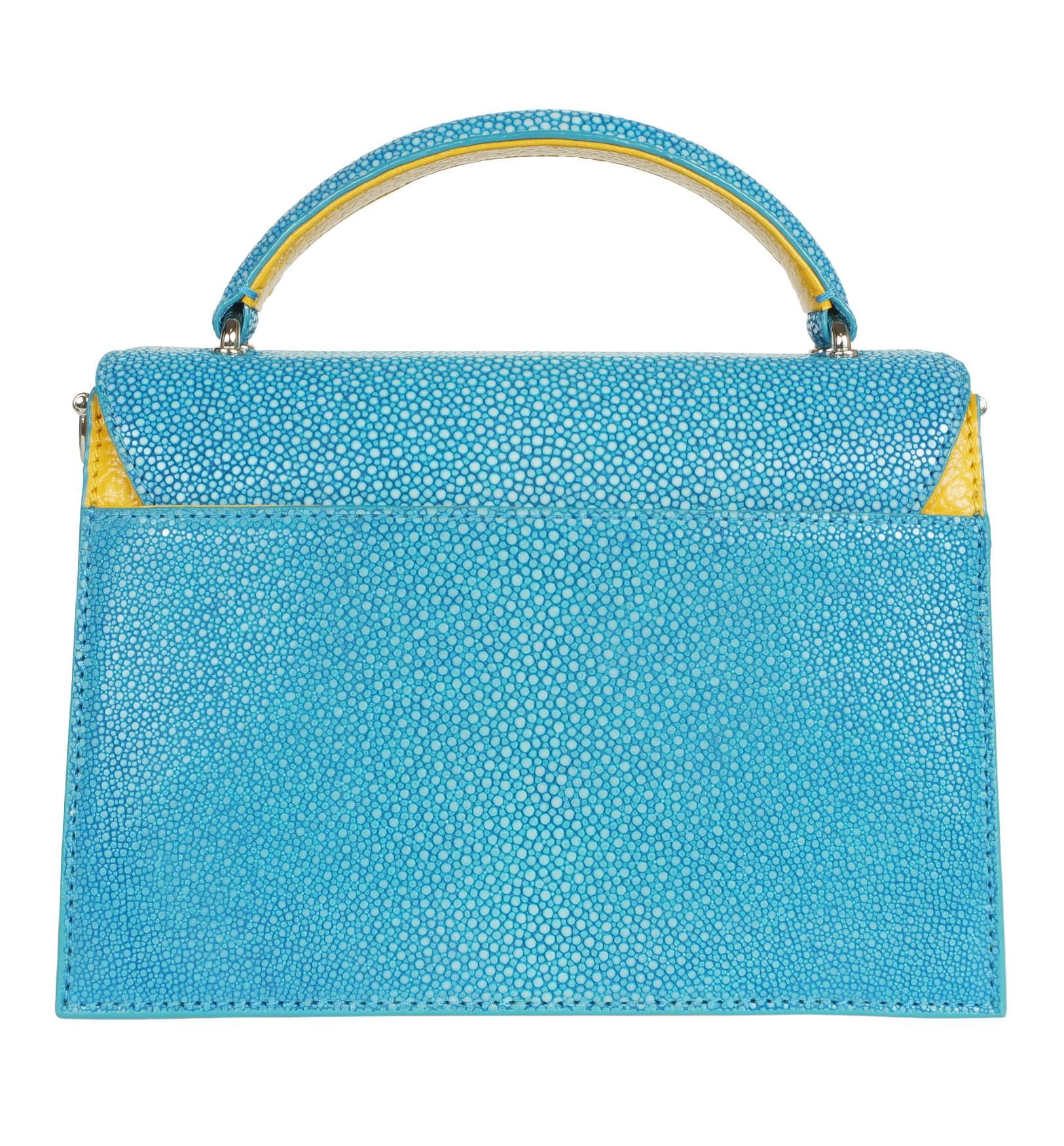 BAHARI ガルーシャ ミニバッグ ポリッシュ ジェイドグリーン ガルーシャ ショルダーバッグ ポリッシュ ダークグリーン - BAHAR I-