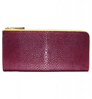 ★gene key★【新品・高級品】ガルーシャ長財布　ポリッシュ　パープル ガルーシャ 長財布 L型ファスナー ポリッシュ - ガルーシャ 財布