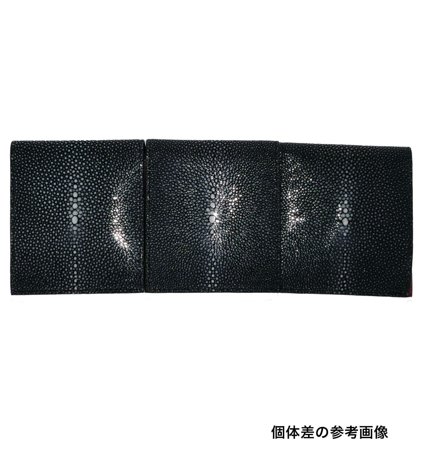 BAHARI ガルーシャショート財布 ブラック(中ワインレッド) コインケース付 ショート 財布 (コインケースあり) ブラックNO.2（中ワイン