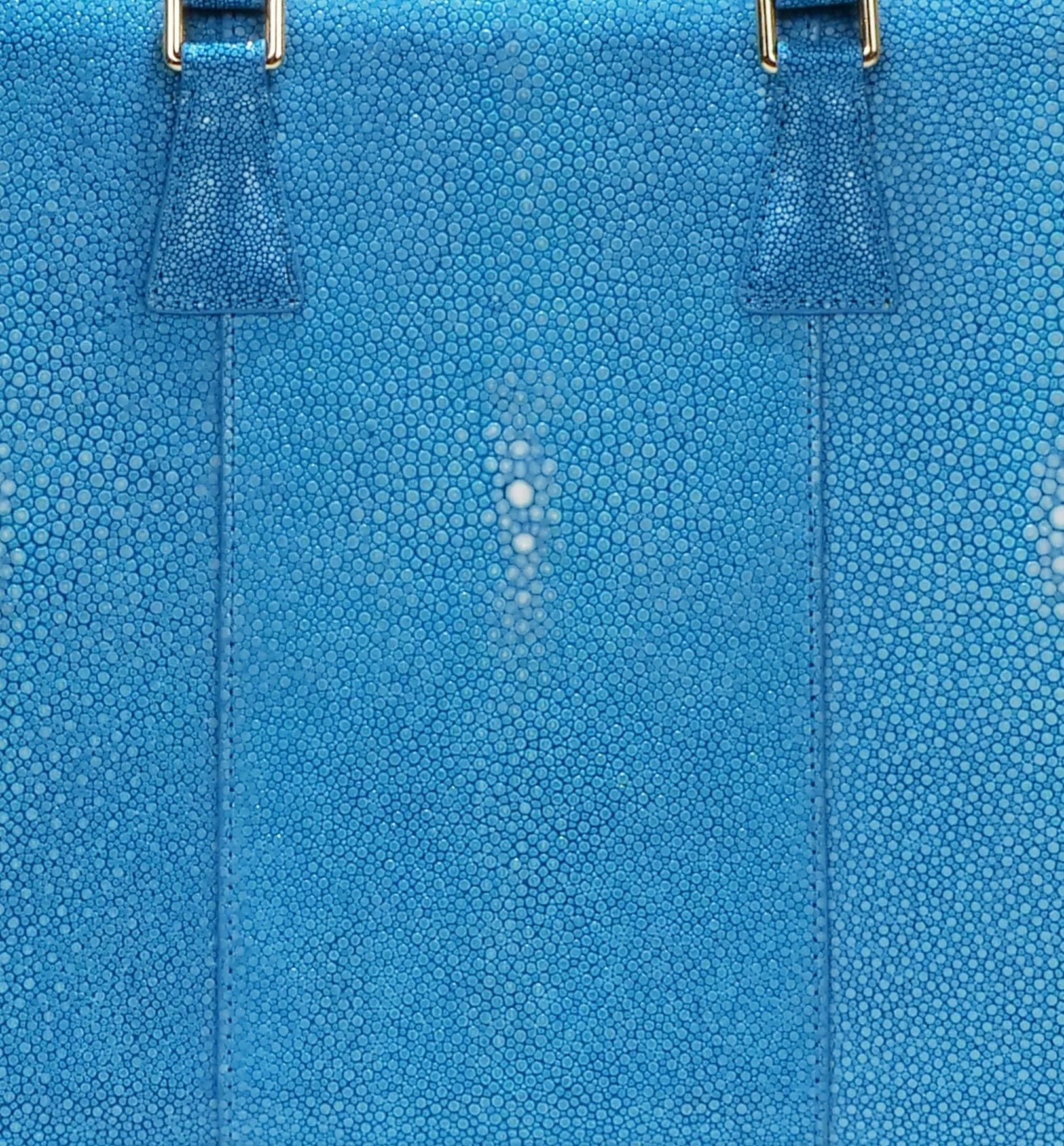 ガルーシャ トートバッグ ポリッシュ ターコイズブルー - BAHARI -