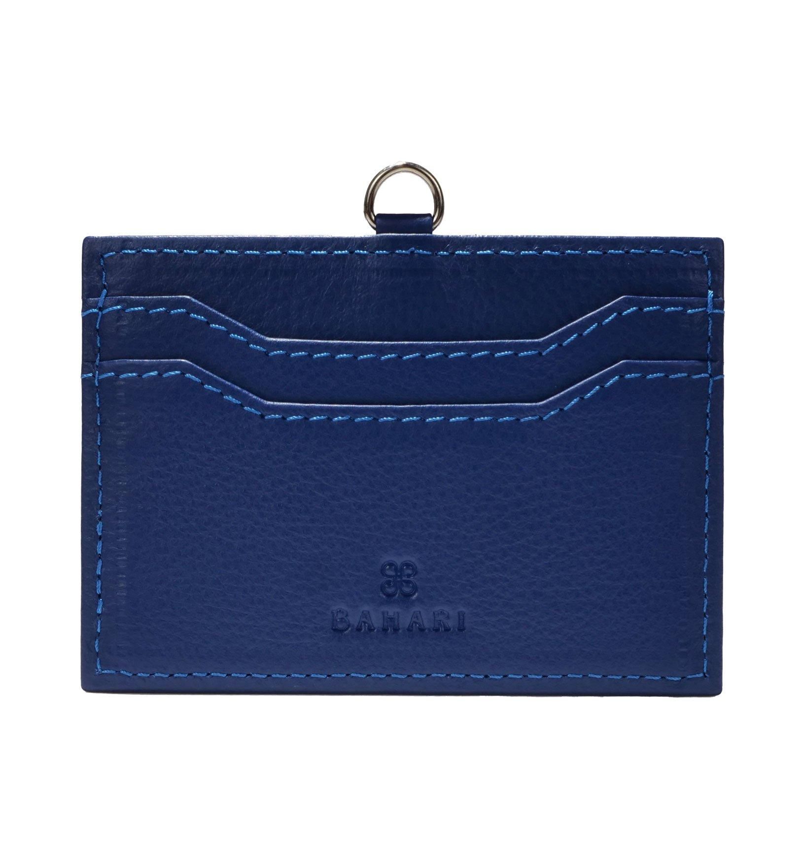BAHARI ガルーシャ 名刺入れ ポリッシュ ターコイズブルー バハリ ガルーシャ 名刺入れ ポリッシュ ターコイズブルー - BAHARI -