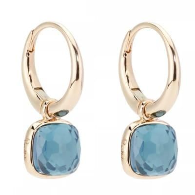 ポメラート　　ピアス　ブルートパーズ　ヌード　美品 ポメラート POMELLATO ヌードクラシック ブルートパーズ ピアス