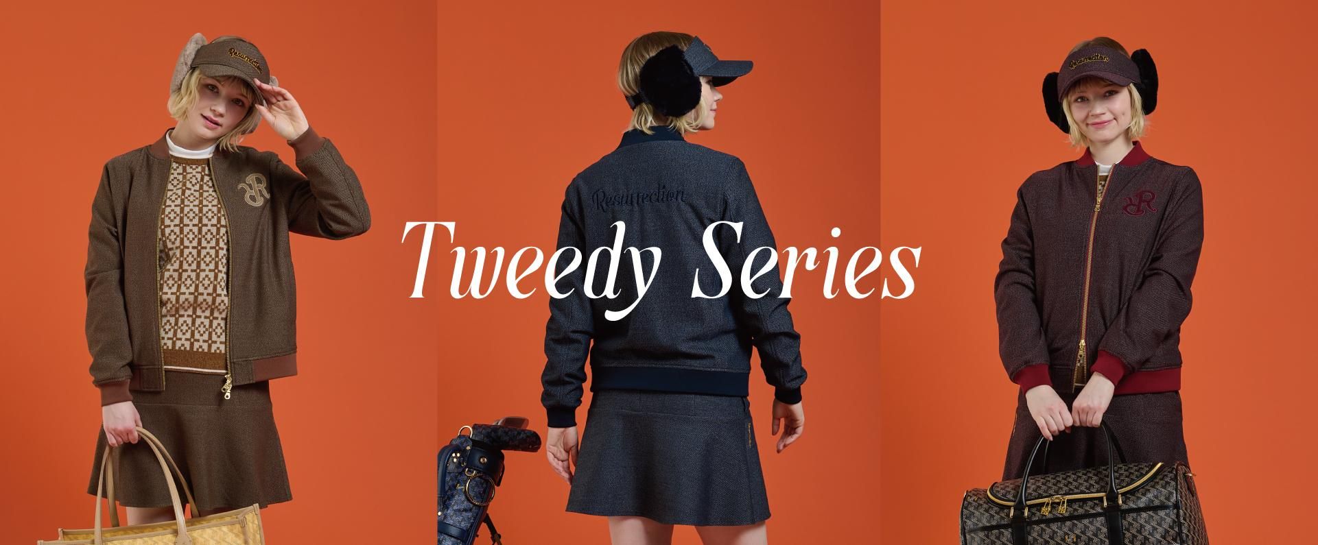 ボアイヤーマフサンバイザー(ツイーディー) ネイビーブルー