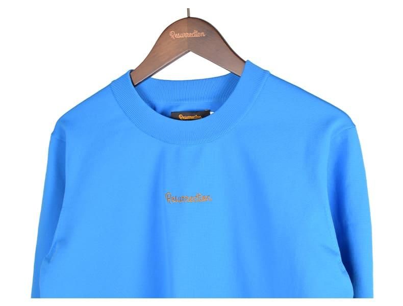 【新品】レザレクション　メンズ　ニット　ブルー　Lサイズ 新品】レザレクション メンズ ニット ブルー Lサイズ TOPS