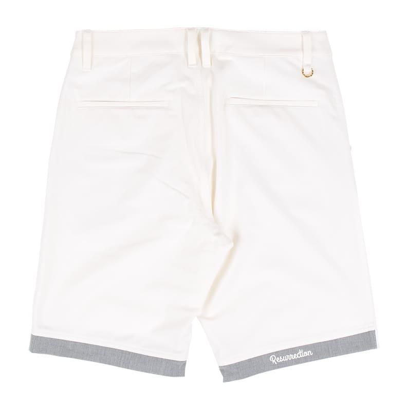 メンズ バックヘムチェンジショートパンツ ホワイト | Resurrection