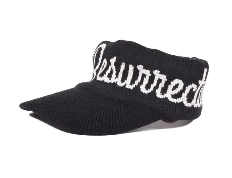 ニットサンバイザー ブラック | Resurrection レザレクション