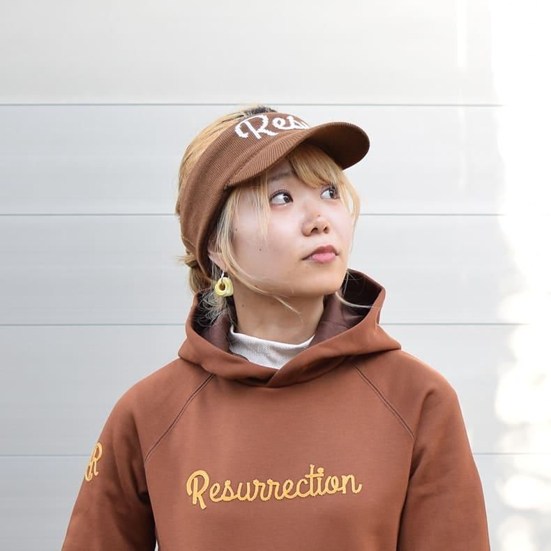 ニットサンバイザー ブラウン | Resurrection レザレクション