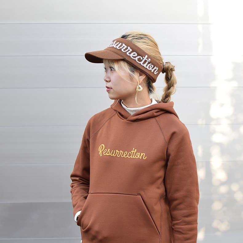 ニットサンバイザー ブラウン | Resurrection レザレクション