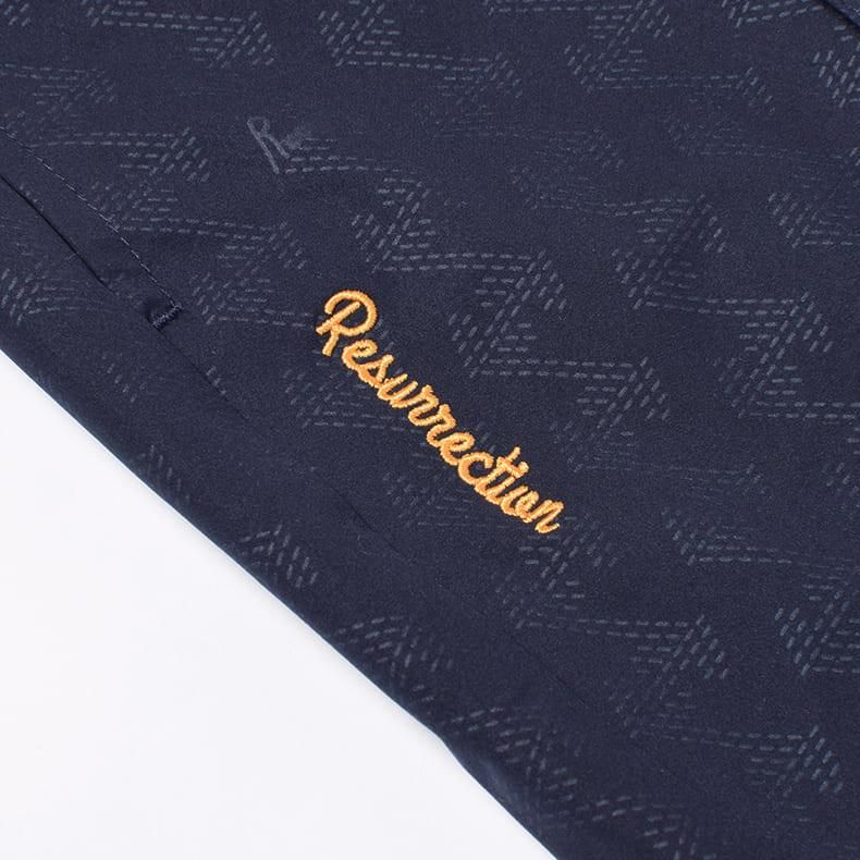 メンズ GMエンボスロングパンツ ネイビー | Resurrection