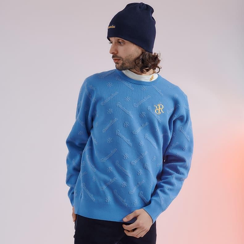 Resurrection ロゴセーター　M レザレクション（Resurrection）（メンズ）ゴルフウェア 防風