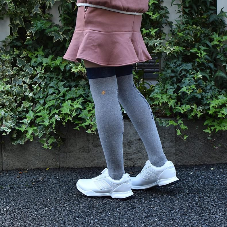 ウィメンズ 23AW 2トーンニーハイソックス グレー | Resurrection