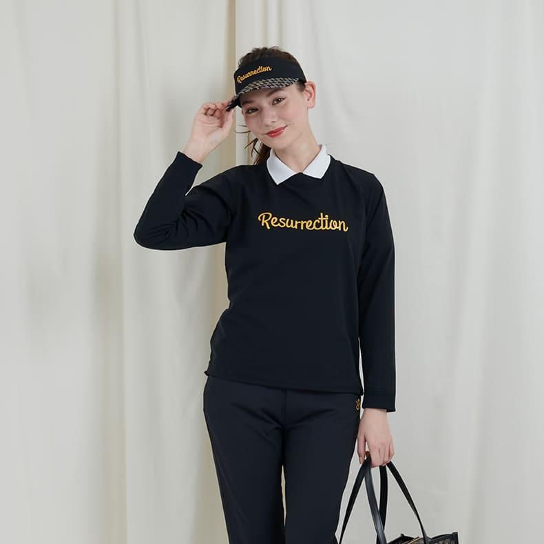 Resurrection ブラックジャケット M ウィメンズ ウィンドプルオーバー ブラック | Resurrection