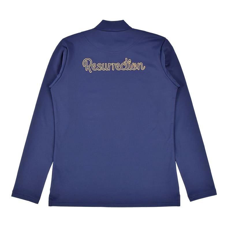 かわいい！ Resurrection L（Resurrection ネイビー 長袖ハイネックシャツ レディースウェア