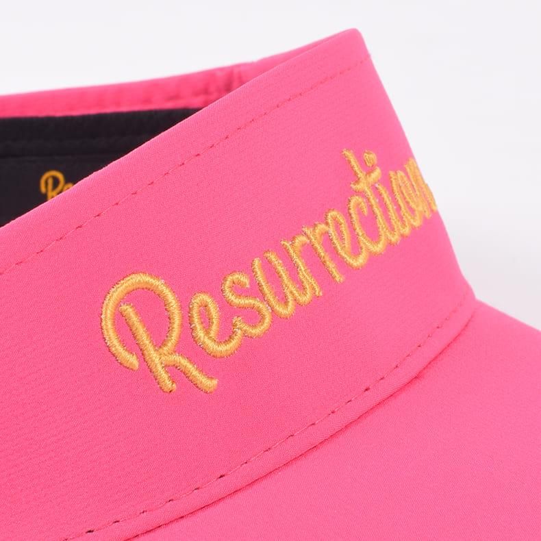 ベーシックロゴサンバイザー ピンク | Resurrection ベーシックロゴサンバイザー ピンク | Resurrection