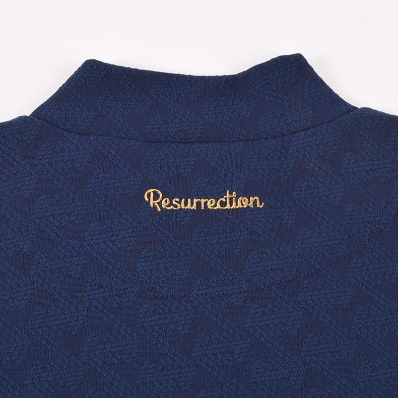 Resurrection 長袖ハイネックシャツ ネイビー　L Resurrection 長袖ハイネックシャツ ネイビーL