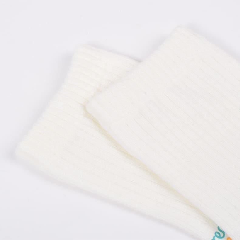 メンズ トリプルロゴミドルソックス ホワイト | Resurrection