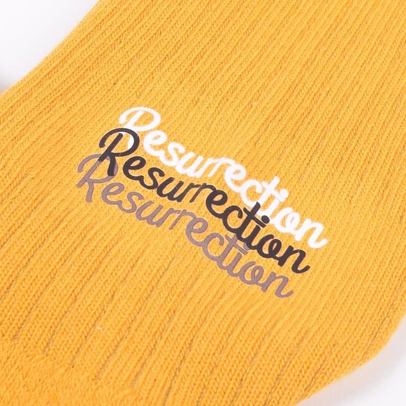 その他 Resurrection メンズ トリプルロゴミドルソックス ホワイト | Resurrection