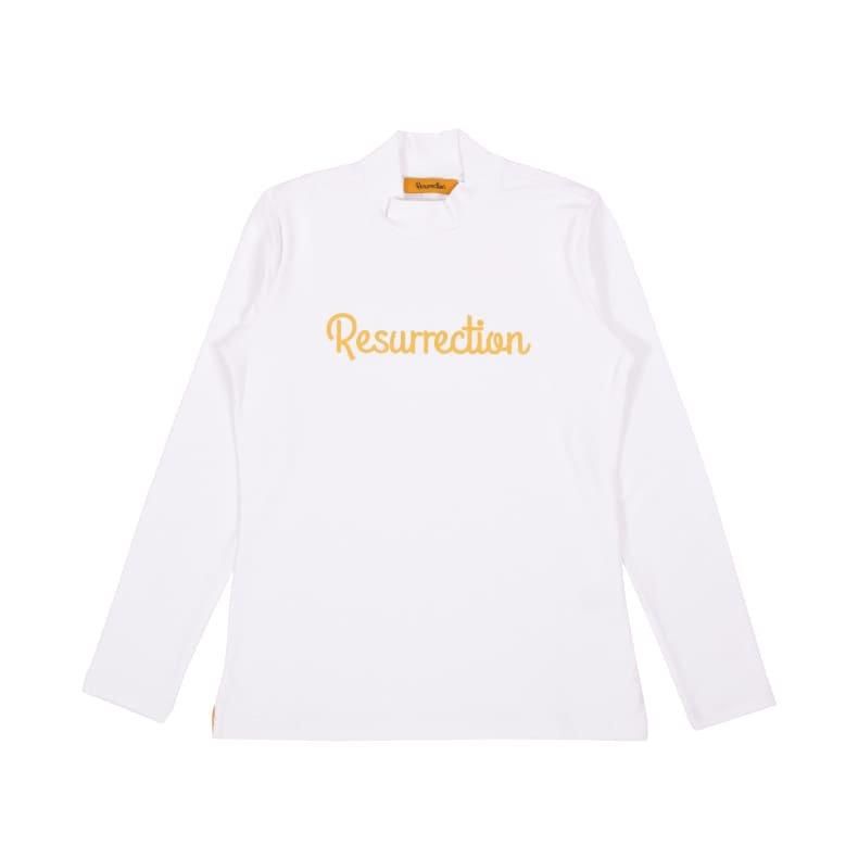 ウィメンズ エンボスモックネックL/S ホワイト | Resurrection ウィメンズ エンボスモックネックL/S ホワイト | Resurrection