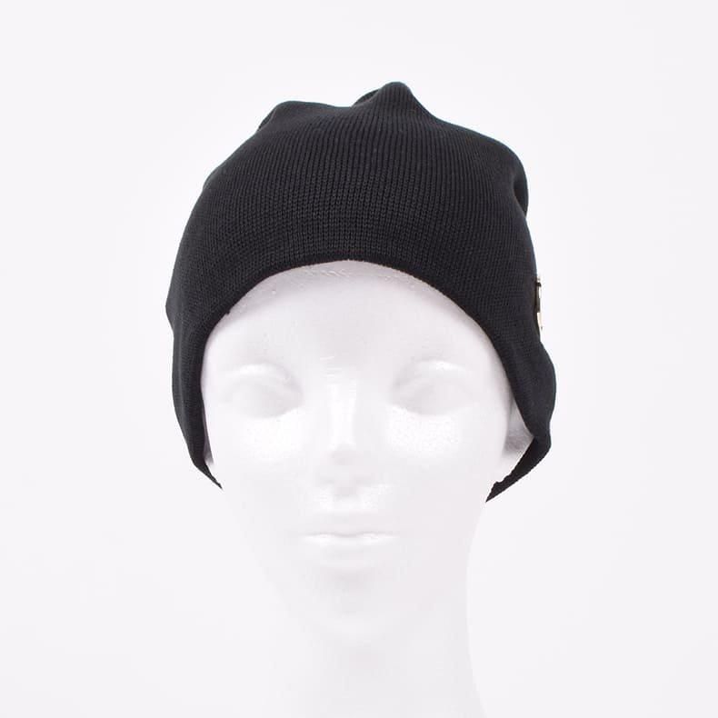 レザレクション　ゴルフ 防風　レイヤーロゴセーター Ｓニット帽 　ニット帽　Ｓ ニットビーニー ブラック | Resurrection レザレクション