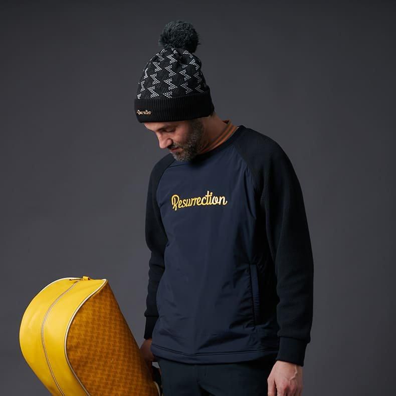 【新品】レザレクション　ポンポンニットキャップ レザレクション ポンポンGMニットキャップ RR2-2AWKCAP02