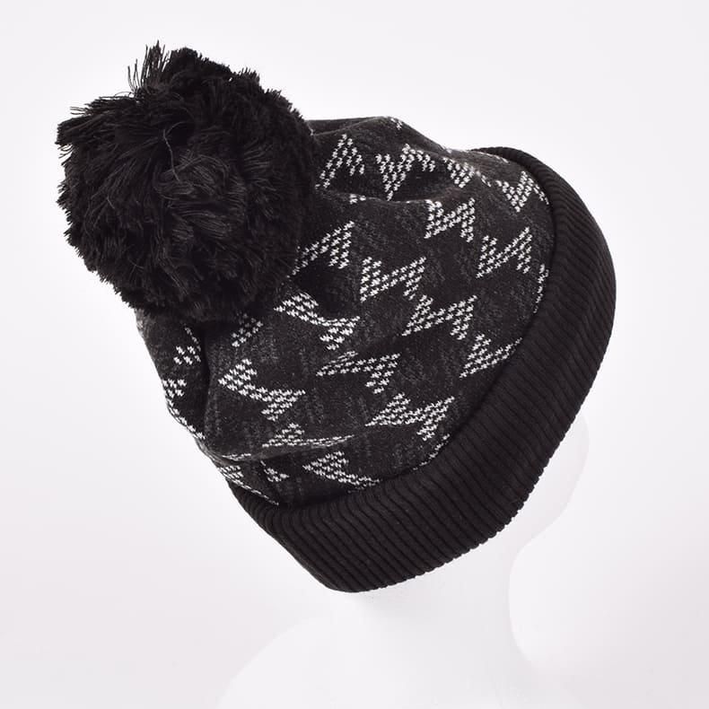 GMポンポンニットキャップ ブラック | Resurrection レザレクション