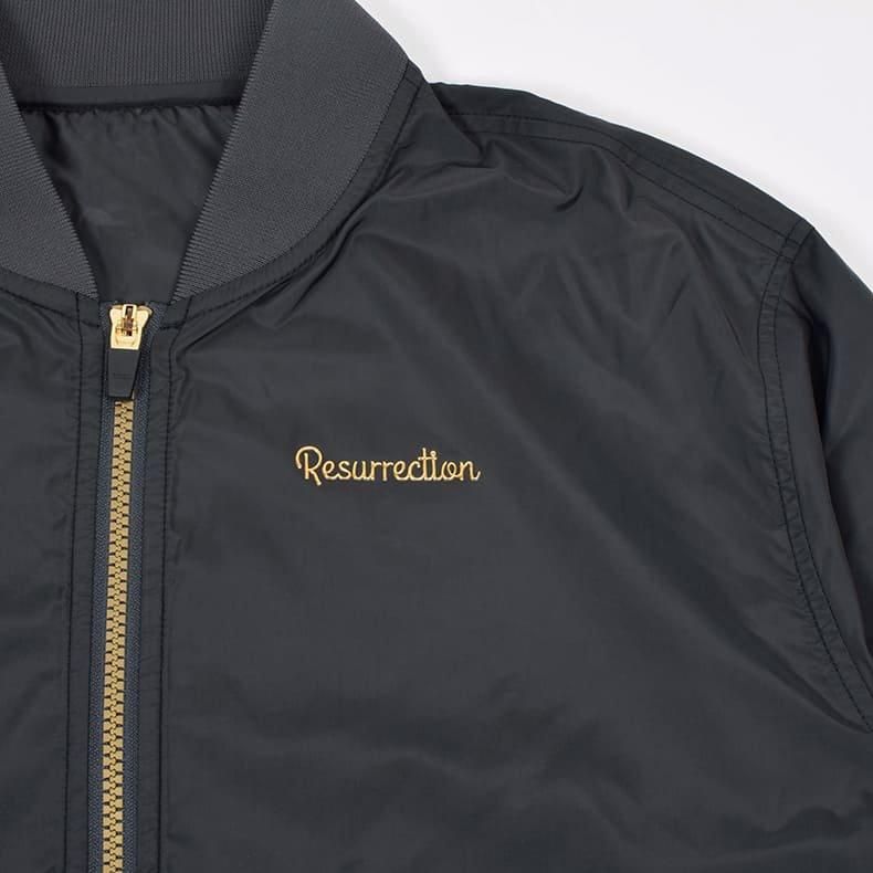 レザレクション リモンタMA1ジャケット ブラック 薄手 レザレクション リモンタMA1ジャケット ブラック 薄手