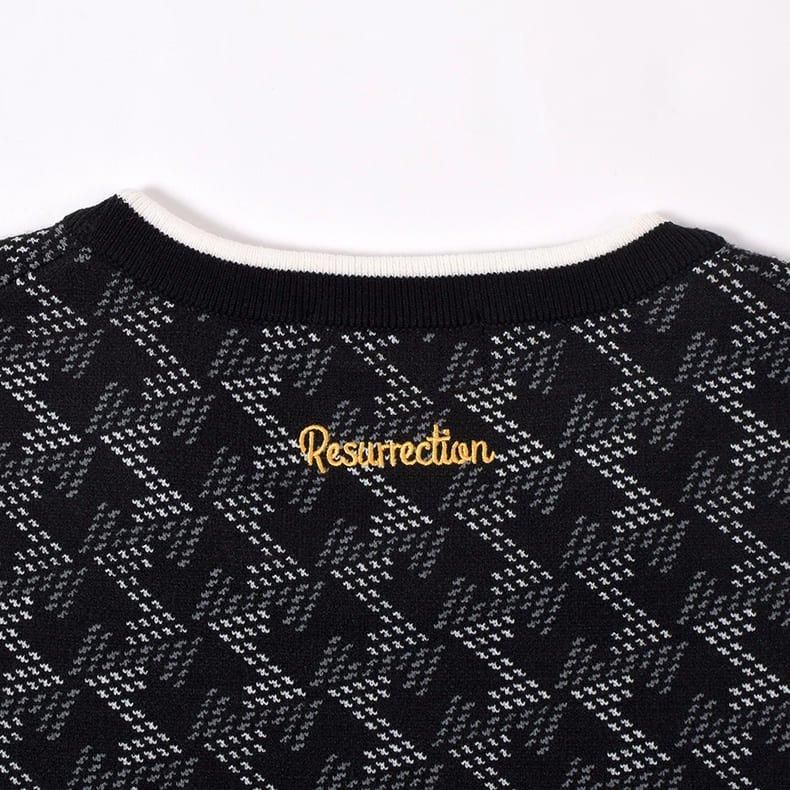 メンズ GMクルーネックニットプルオーバー ブラック | Resurrection