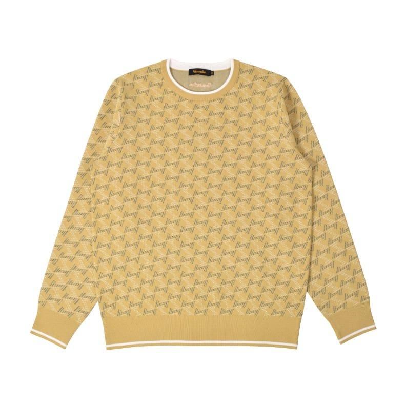 メンズ GMクルーネックニットプルオーバー マスタード | Resurrection