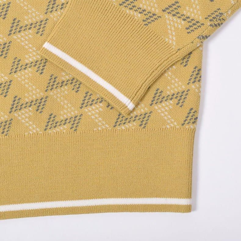 メンズ GMクルーネックニットプルオーバー マスタード | Resurrection